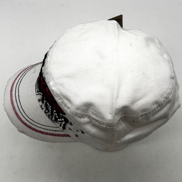 Cheer Mom Cadet Cap OSFA White Pink Cheerleading Hat Embroidered Patch Bling NWT - Picture 5 of 8